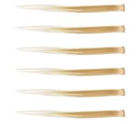 Alipis 6 Pezzi Extension per Chioma Sintetici 50 CM Parrucche Sfumate Biondo Dorato per Feste Cosplay Halloween e Travestimenti da Donna e Ragazza