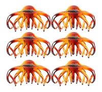 Alipis 6 Pezzi Fermagli per Chioma Grandi a Artiglio in Plastica Color Caramello 105 CM Clip per Chioma Spessi e Fini da Donna Accessori per Acconciature Quotidiane e Formali