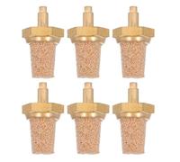 Alipis 6 pezzi M5 ugello e per macchina del per dell'olio - Silenziatore per marmitta Bubble Stone - di aspirazione per compressore d'aria in metallo Accessori per generatori di