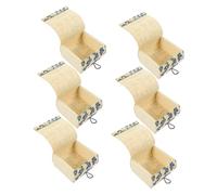 Alipis 6 Pezzi Mini Scatole in Bambù con Contenitori per Gioielli e Organizer Anti- per Collane e Orecchini per Regali Natale e Compleanno