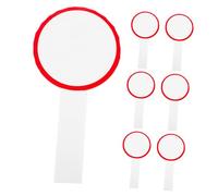 Alipis 6 pezzi Paletta Cancellabile Secco Portatile per Voto e Punteggio Lavagna Bianca Handheld con Struttura Robusta e Liscio per Ufficio e Attività Didattiche