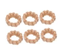 Alipis 6 Pezzi per Tovaglioli in Juta Intrecciata Decorazione Rustica Fatta Mano Portatovaglioli Boho per Tavola da Feste Matrimonio e Uso Quotidiano Stile Country Chic