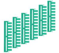 Alipis 6 Pezzi Pettine Resistente a Prodotti Chimici e Plastica Verde per Elettroforesi Verticale da 0,75mm 10 Denti Compatibile Analisi su Gel di Agarosio e Ricerca Biologica Molecolare