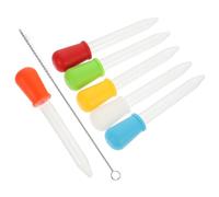 Alipis 6 Pezzi Pipette Silicone per Pulizia Contagocce Trasparenti per Medicinali Facile Controllo Pulizia Lavastoviglie