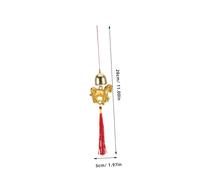 Alipis 6 Pezzi Small Chimes Iron Bell Pendant Lucky Chinese Year Of The Horse Decorations For Home Indoor Outdoor Balcony Party Wall Tree
