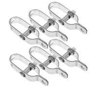 Alipis 6 Pezzi Tenditore per Cavi Metallici da Giardino Tenditore per Funi Metalliche Acciaio Pressofuso Argento per Catena e Linee per Gabbia Polli e Conigliera Facile da Usare