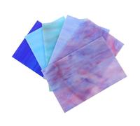 Alipis 6 Pezzi Vetro per Vetrate Artistiche e Mosaici Scaglie di Mica Blu per Decorazioni Fai da Te in Casa e Giardino