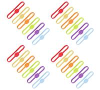 Alipis 60 Pezzi Anello Segnapicchiere in Silicone per Bicchieri e Bottiglie | Tenuta Stabile Facile da Installare e Rimuovere Colori Vivaci per Incontri e Uso Quotidiano