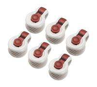 Alipis 6pezzi Fissatori per Copriletto Plastica Clip Antiscivolo per Lenzuola e Copriletti Rosso Facile da Usare e Compatibile con Tutti Tipi di Biancheria da Letto