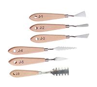 Alipis 6pezzi Spatole Per Pittura Ad Professionale Di Per Color Mixing Strumenti Leggeri e Portatili Per Artisti e Hobbyisti