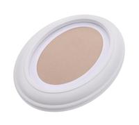 Alipis 7 Cornice ovale in legno cornice per foto da parete annata mensole a muro bianche decorazioni per matrimoni cornice per foto d'arte cornice ovale 8x8 Bambù bianca