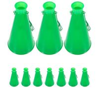 Alipis 8 Corni da Stadio in Plastica Verde per Supporto Calcio Trombe ad Aria Portatili per Eventi Sportivi e Feste Corno da Gioco per Tifare Suono ad Alto Volume Set da 8 Pezzi per