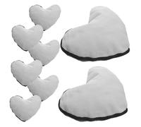 Alipis 8 pezzi Astucci Cuore in Tela con Zip Borse Cosmetiche per Trucco e Astucci per Matite Sacchetti Portatili per Viaggio e Organizzazione per Sublimazione e Personalizzazione DIY