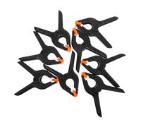 Alipis 8 Pezzi clip per stoffa per sfondo fotografico supporti per clip per sfondo clip resistenti per lo sfondo clip sullo sfondo della fotografia fermagli a molla nylon Nero