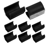 Alipis 8 Pezzi Coprigambe per Sedie in Feltro di Lana Morbido, Tappi Antiscivolo Rettangolari a Forma di U, Protezioni Silenziose e Resistenti per Mobili, per Pavimenti e Uso Domestico