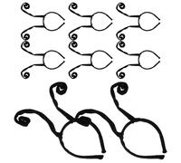 Alipis 8 Pezzi Fasce per Chioma Antenna Farfalla Nere per Halloween Accessori per Chioma Festa Cosplay e Fotografia Donna