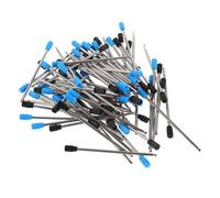 Alipis 80 Pezzi Ricariche Penna Sfera in Metallo Punte Fini e Medie Inchiostro Nero e Blu Compatibili Penne Cross e Stylus da Viaggio