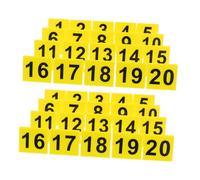 Alipis 80 pezzi Segnaposto Tavolo Numerici Doppia Faccia Shaped Acrilico per Ristoranti e Matrimoni Resistenti AI Graffi per Scene Investigative e Creativi