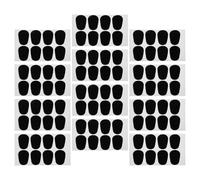 Alipis 8fogli Cuscini per Bocchino Sassofono in Gomma Nera Cuscinetti Protettivi Ovali per Bocchino per Sassofono e Clarinetto Cuscinetti di Protezione per Bocchini Tappetini per Morsi