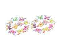 Alipis Accessori Creativi Colore Casuale Materiale Versatile Farfalle in Resina 20 Pezzi per Decorazioni Fai da Te per Custodia Telefono e Cornici per Decorazione DIY