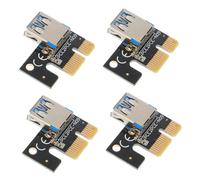 Alipis Adattatore USB 3.0 a Pci-e 1x a 16x Nero in Pcb 4 Pezzi, Previene L'attenuazione del Segnale e Protegge le Giunzioni Fragili per Accessori Computer