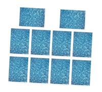 Alipis Adesivi Increspature D'acqua Autoadesivi 10 Pezzi per Paesaggi in Miniatura, Materiale Plastico Blu, Set Grande Capacità per Progetti Creativi e Modellini Architettonici