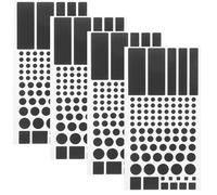 Alipis Adesivi Oscuranti per Luci LED Neri Set da 4 Pezzi Coperture Blackout per Dispositivi Elettronici come Router e Elettrodomestici Oscuramento Regolabile dal 50% All’80% per Uso