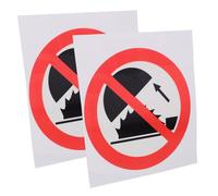 Alipis Adesivi Segnale Di Avvertimento Non Toccare 2 Pezzi, Etichette Di Sicurezza Per Aree Pericolose, Adesivi Di Cautela Resistenti Per Ambienti Industriali, Scuole e Sanità