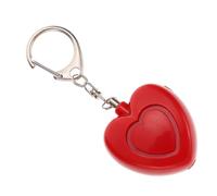 Alipis Allarme Personale a Forma di Cuore Rosso con Luce Led, Suono Oltre 125db, Plastico Resistente, senza Bisogno di Addestramento, per Incidenti e Lavori Serali