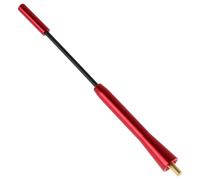 Alipis Antenna Radio Auto Telescopica in Alluminio Rosso con Viti Antenna Esterno Veicolo per Sostituzione Tetto Camper Camion Ricezione Fm Stabile e Design
