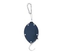 Alipis Appendino Retrattile per Piante da Giardino, Acciaio Inox Abs Nero | Supporta Cesti e Vasi Sospesi, Fino a 105g, Due Clip a Moschettone e Cinghia Interna