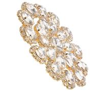 Alipis Applicazione di Strass per Borse e Abbigliamento con Base in Lega Toppa Floreale Rotonda Scintillante per Cucito Decorazione per Scarpe e Accessori Fai da Te