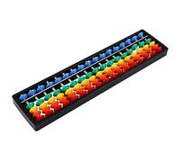 Alipis Aritmetico Abaco Matematico Giocattolo Contato Barre 17 Cifre Con Perle Colorate Abaco Cinese Strumento di Apprendimento Matematico