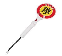 Alipis Bacchetta Luminosa LED Portatile con Segnale di Stop in Plastica 16" X 7" per Segnaletica Stradale di Cantiere e Gestione Traffico, Manico Ergonomico Resistente alle Intemperie