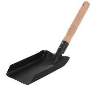 Alipis Badile Giardino Compatto con Manico in Legno Pala Multifunzionale per Giardinaggio Pulizia Cenere e Uso Domestico Pala Ergonomica in Ferro per Esterni e Interni