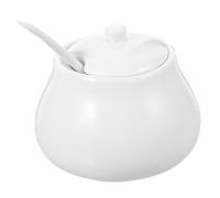 Alipis Barattolo Zucchero in Ceramica Multifunzionale Con Cucchiaio Contenitore Per Zucchero Cubetti Caffè e Latte Barattolo Da Cucina Di Capacità Grande Per Casa e Ristorante