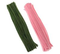 Alipis Bastoncini in Ciniglia Colorati Fili di Ferro e Poliestere 200 Pezzi Materiali per Artigianato per Lavoretti Fai da Te per Creazioni DIY e Bouquet Artigianali
