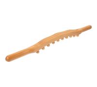 Alipis Bastone Massaggiante in Legno con Perle Rotonde per Sciogliere la Tensione Muscolare e Alleviare lo Stress, Strumento per Massaggi in Ufficio nei Viaggi