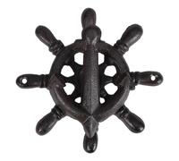 Alipis Batacchio Vintage in Ghisa Nera, Maniglia ad Anello per Porte e Mobili in Stile Nautico, Ferramenta Rustica Resistente per Porte D’ingresso e Cassettiere Robuste