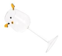 Alipis Bicchiere Vetro Trasparente con Gambe Corna di Cervo Tazza per Succhi e Bevande Fredde Resistente Temperature Variabili per Casa Ufficio e Feste Facile da Pulire