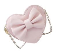Alipis Borsa a Tracolla a Cuore in PU Catena, Rosa, per Ragazze | Pratica e Versatile, Facile da Portare e Aprire, Stile Elegante, per Diverse Occasioni