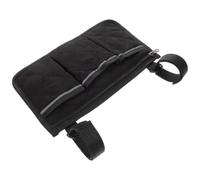 Alipis Borsa Laterale, Organizer Nero con Striscia Riflettente | Tessuti Pongee, PP Cotton e Non Tessuto, Due Cinghie in Strappo, per Pazienti e Oggetti Quotidiani