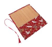 Alipis Borsa Portauncinetti in Cotone Stampata Custodia Rotolo per Attrezzi da Lavoro Maglia Leggera e Resistente Organizzatore Portatile per Ferri da Maglia e Uncinetti