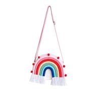 Alipis Borsa Tracolla per Ragazzo Ragazza Borsa Carina Design Arcobaleno Portaoggetti Leggero per Organizzare Giocattoli e Libri Nelle Stanze dei Ragazzo Ragazza Piccoli