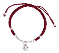Alipis Bracciale Intrecciato da Donna Campanella Corda da Polso Rossa Regolabile Braccialetto Vintage Minimalista per Ragazze Adolescenti Regalo per Occasioni Speciali