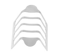 Alipis Brindisi del pane porta toast in acciaio inox rastrelliere toast in acciaio inossidabile portapane verticale portapane in acciaio inox supporto per scaffale da cucina Silver