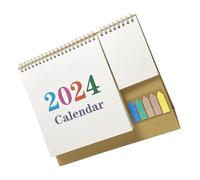Alipis Calendario da Tavolo Multifunzionale con Layout Mensile e Spazio per Scrivere Planner Ufficio e Casa Decorazione Desktop Compatto per Studenti e Insegnanti