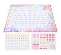 Alipis Calendario Mensile Inglese Vintage da Parete Planner Familiare per Uso Quotidiano e Appunti Decorazione Pratica per Casa e Ufficio Carta Resistente e Stampa Chiara