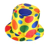 Alipis Cappello Clown Cosplay Halloween per Feste e Design Unico e Divertente Materiale Resistente per Uso Prolungato Accessorio per Costume Giullare