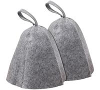 Alipis Cappello da Sauna in Feltro Spesso 2 Pezzi Cuffia da Bagno Portatile e Resistente Copricapo da Sauna Leggero per Donna Accessorio e Spa Protezione Chioma dal Calore
